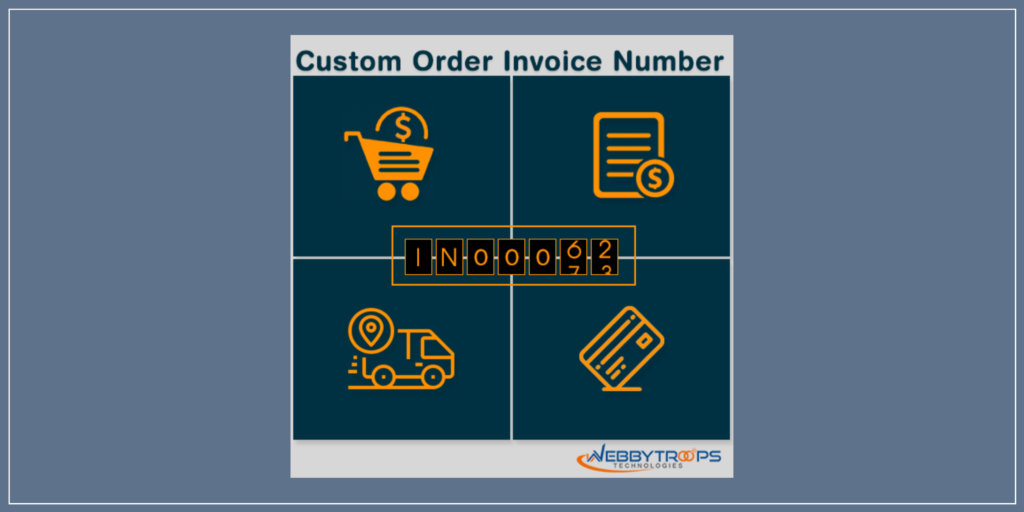 Custom order invoice number module