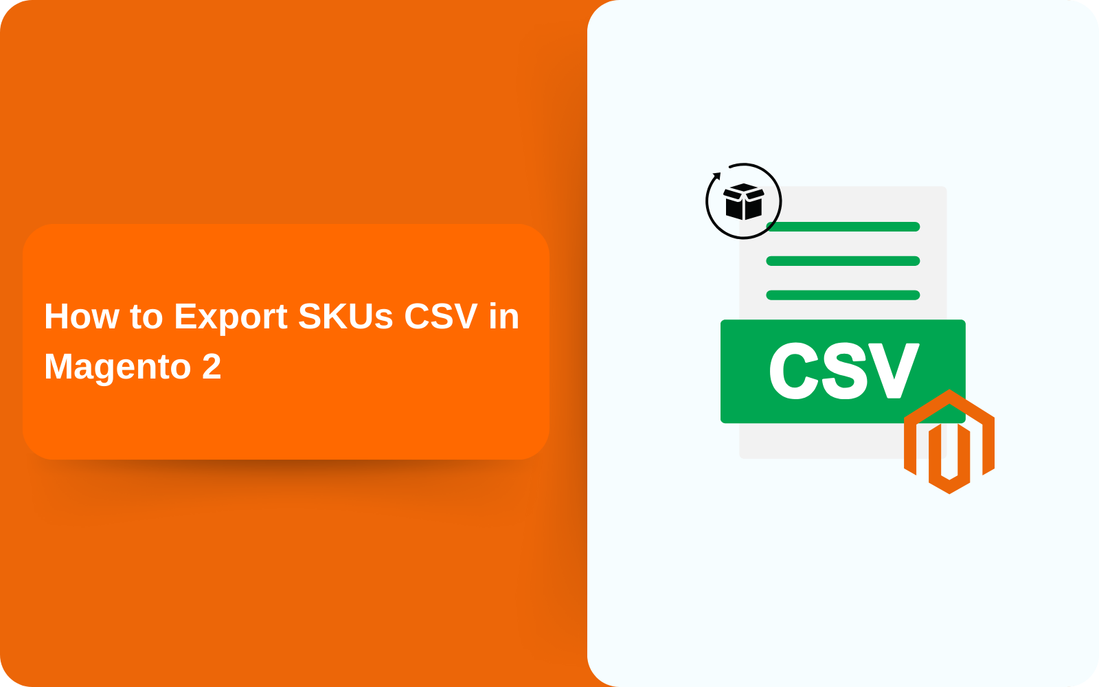 How to Export SKUs CSV in Magento 2